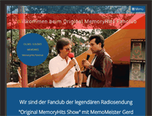 Tablet Screenshot of memoryhitsfanclub.de